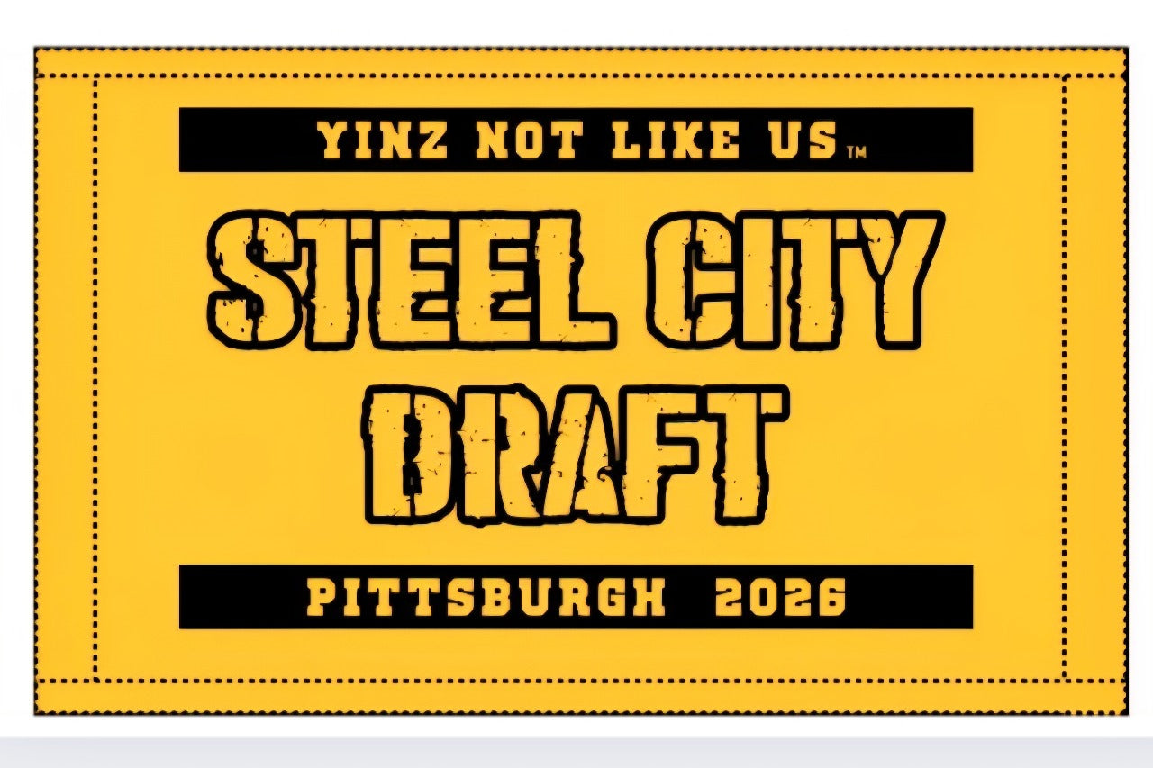Pittsburgh 2026 “Yinz Not Like Us” Steel City Draft Towel